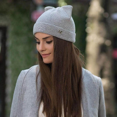 So Kawaii! Knitted Cat Ears Beanie Headwear KittyNook